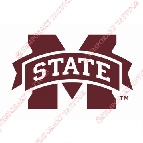 Mississippi State Bulldogs Customize Temporary Tattoos Stickers NO.5132